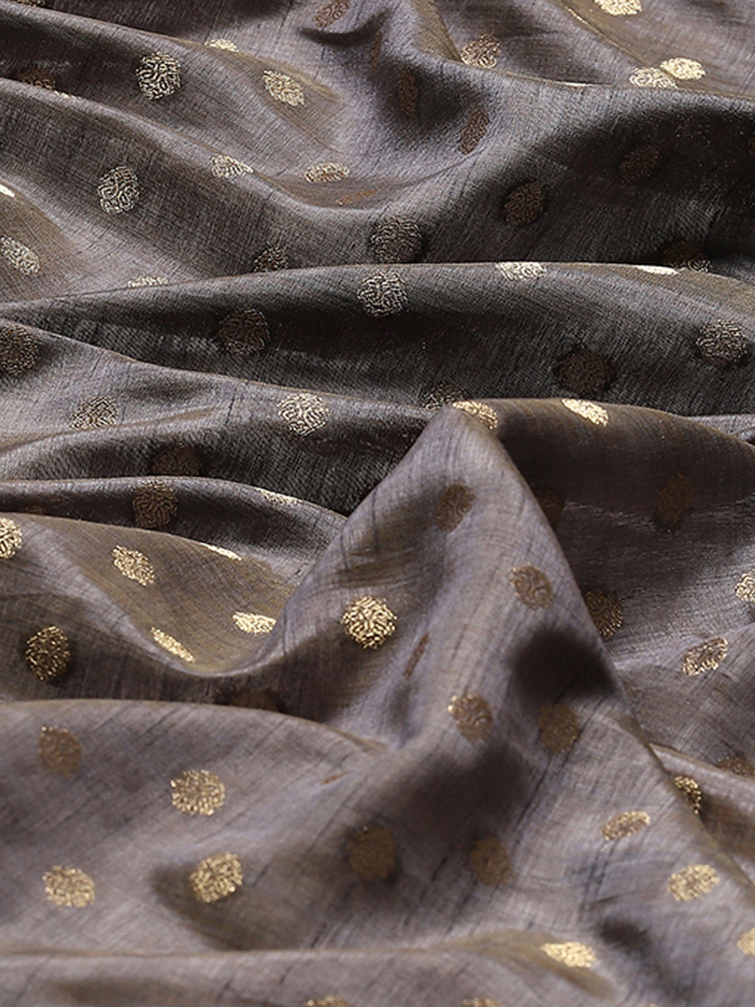 Zari Border Booti Art Silk Woven Saree