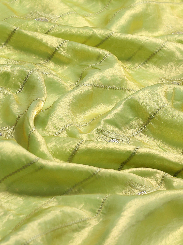 Zari Border Booti Organza Saree