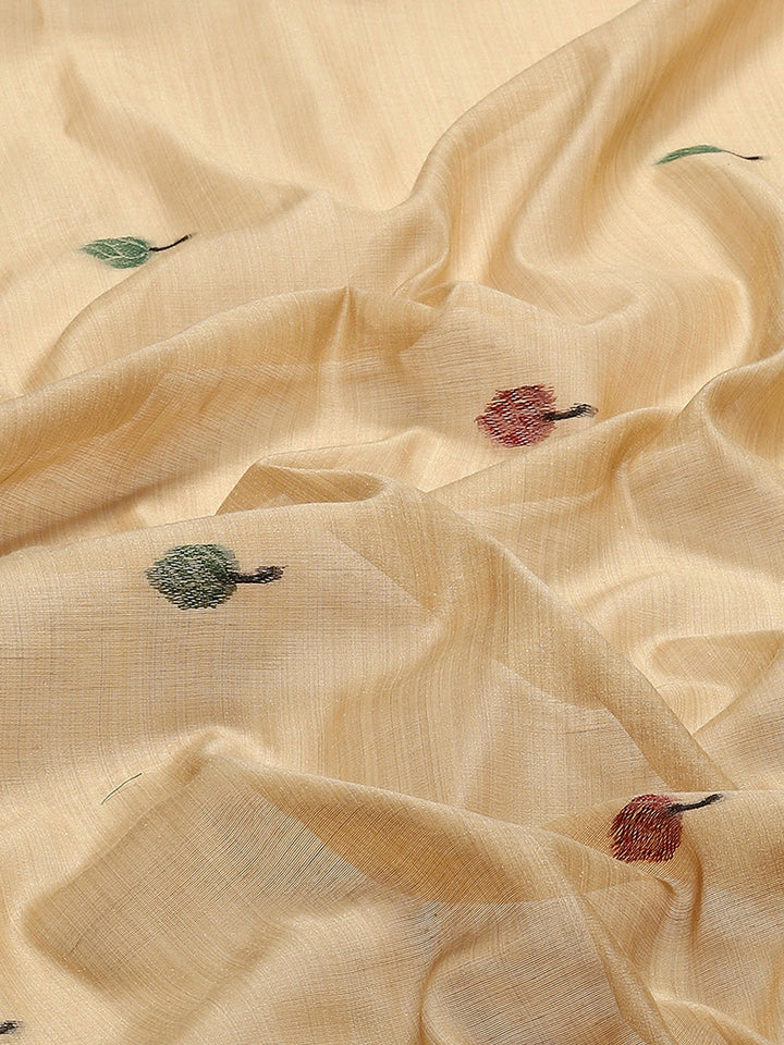 Woven Border Booti Art Silk Saree