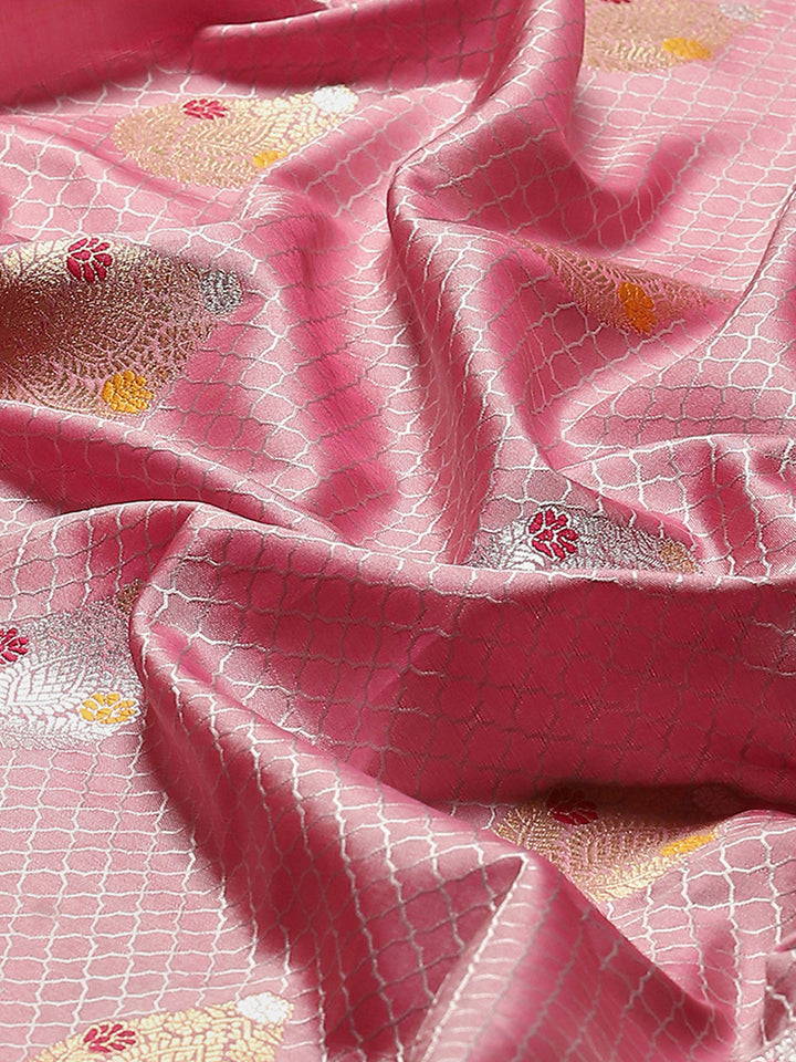 Zari Jaal Woven Art Silk Saree
