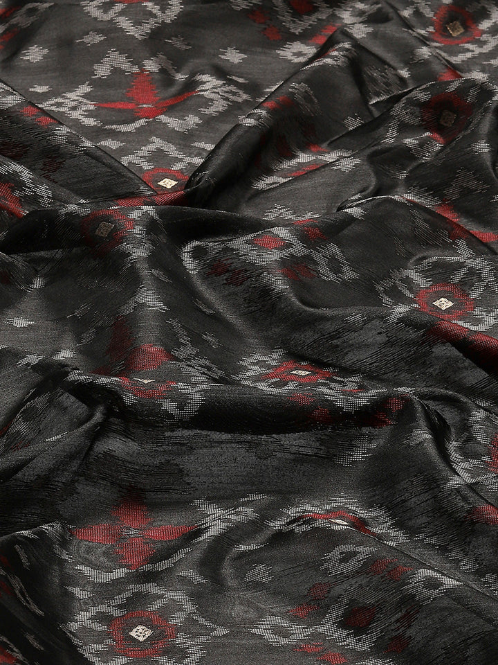 Woven Border Booti Art Silk Saree