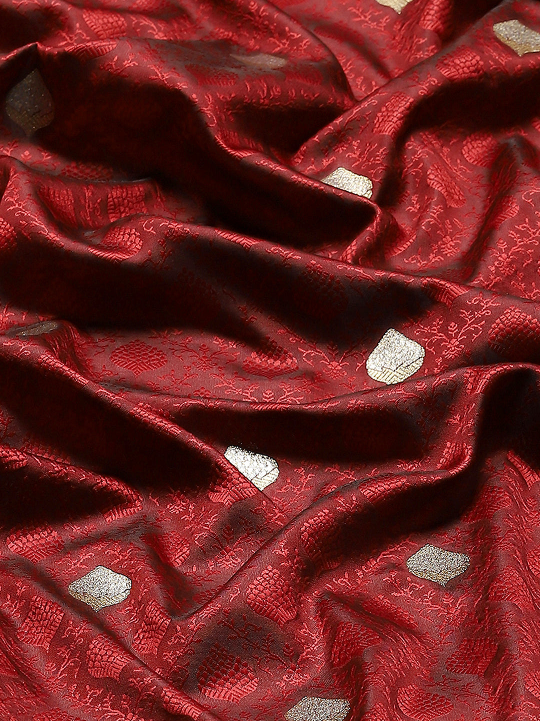 Zari Jaal Woven Art Silk Saree