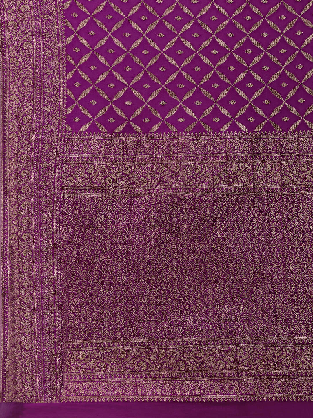 Woven Jaal Georgette Saree