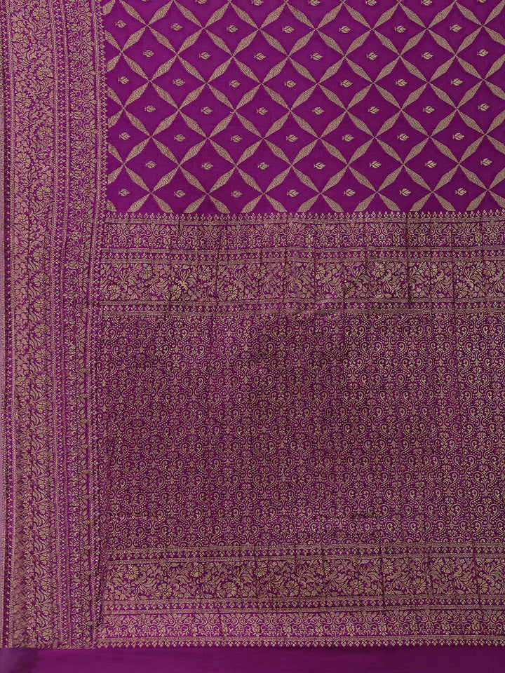 Woven Jaal Georgette Saree