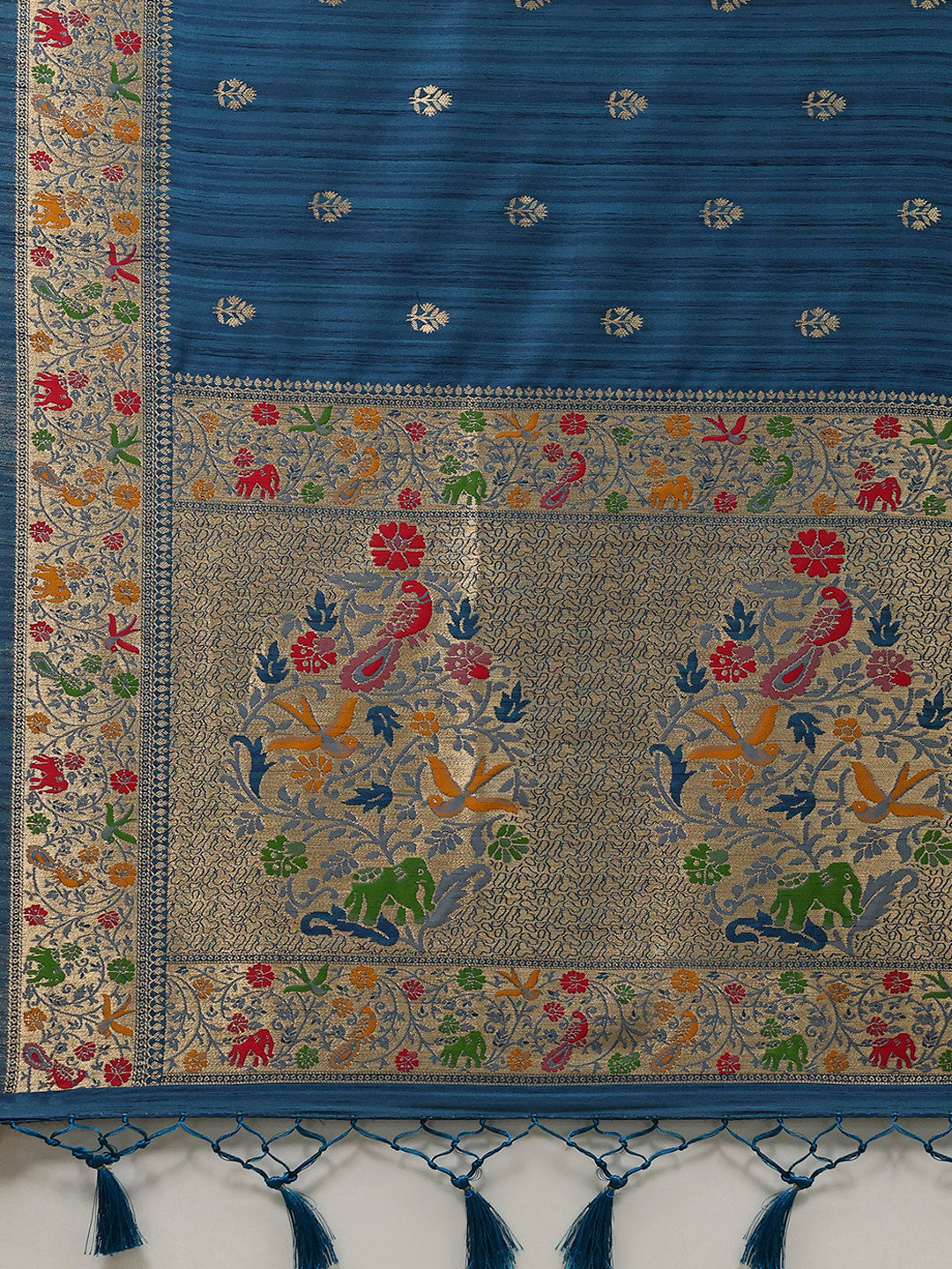 Woven Border Art Silk Saree