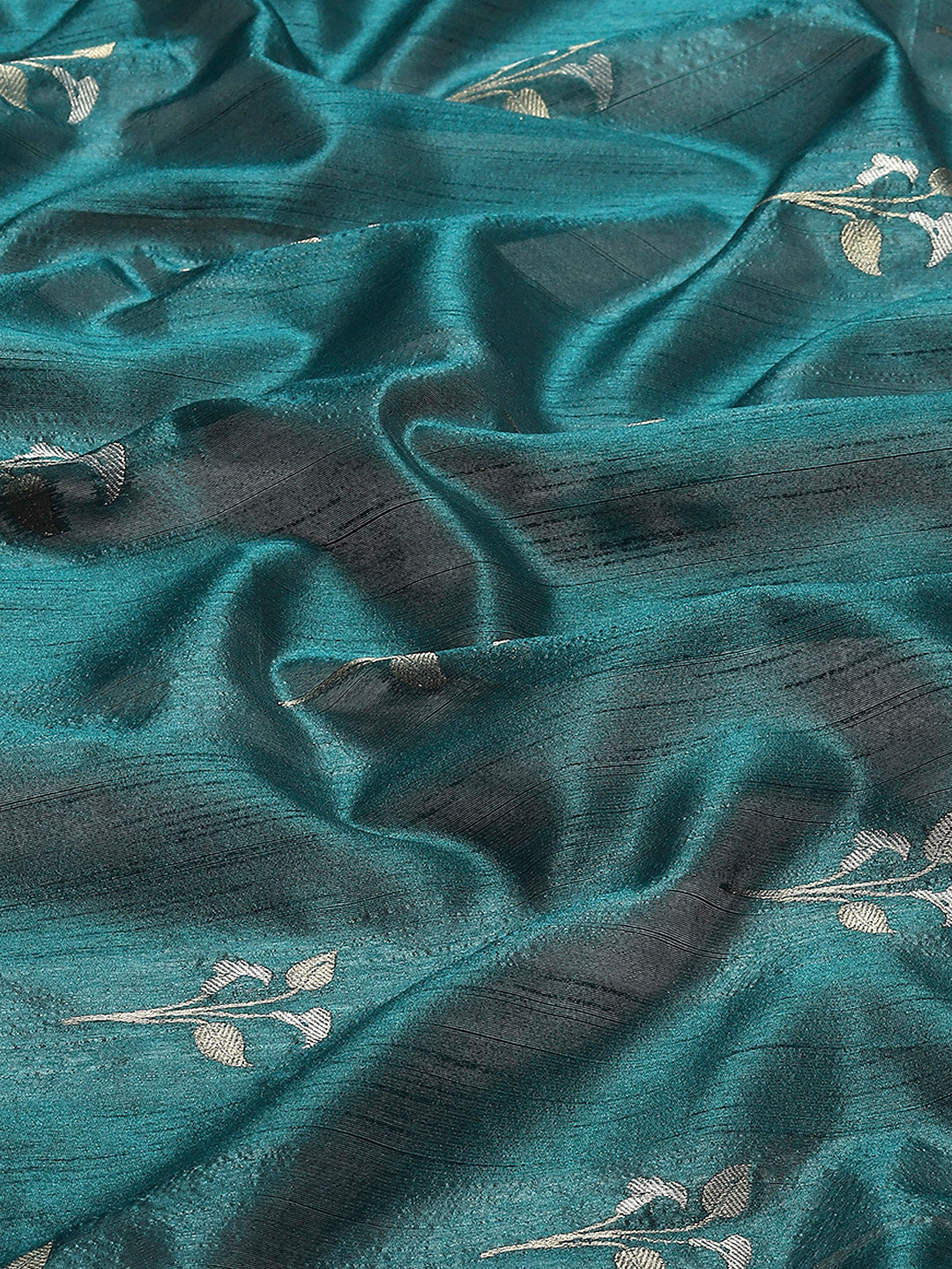 Woven Border Booti Art Silk Saree