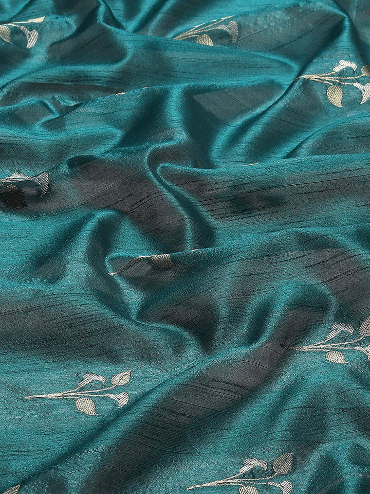 Woven Border Booti Art Silk Saree