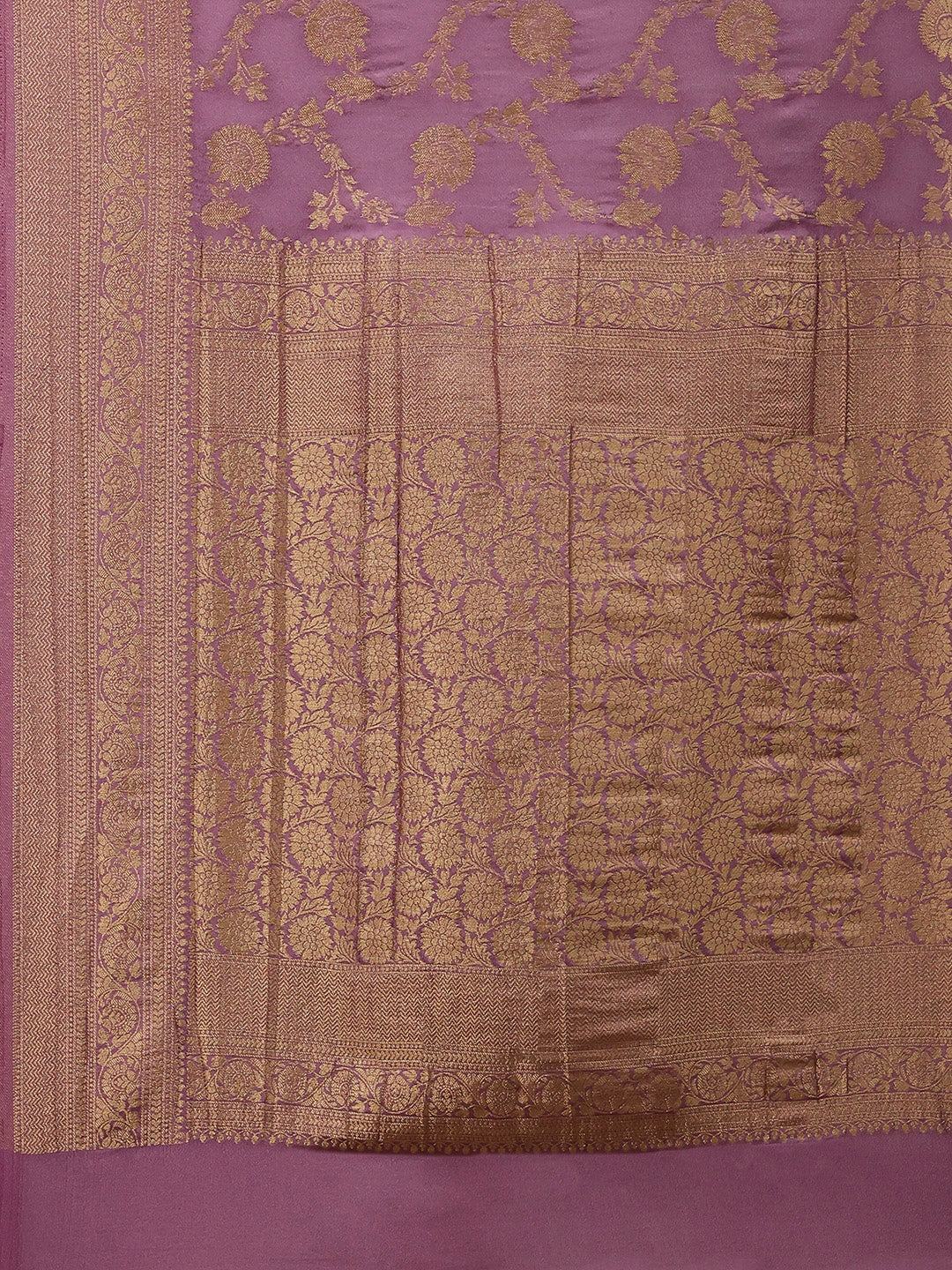 Woven Border Georgette Saree