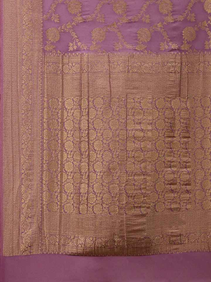 Woven Border Georgette Saree