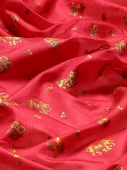 Zari Border Booti Art Silk Woven Saree