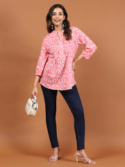 Printed Cotton Blend Kurta