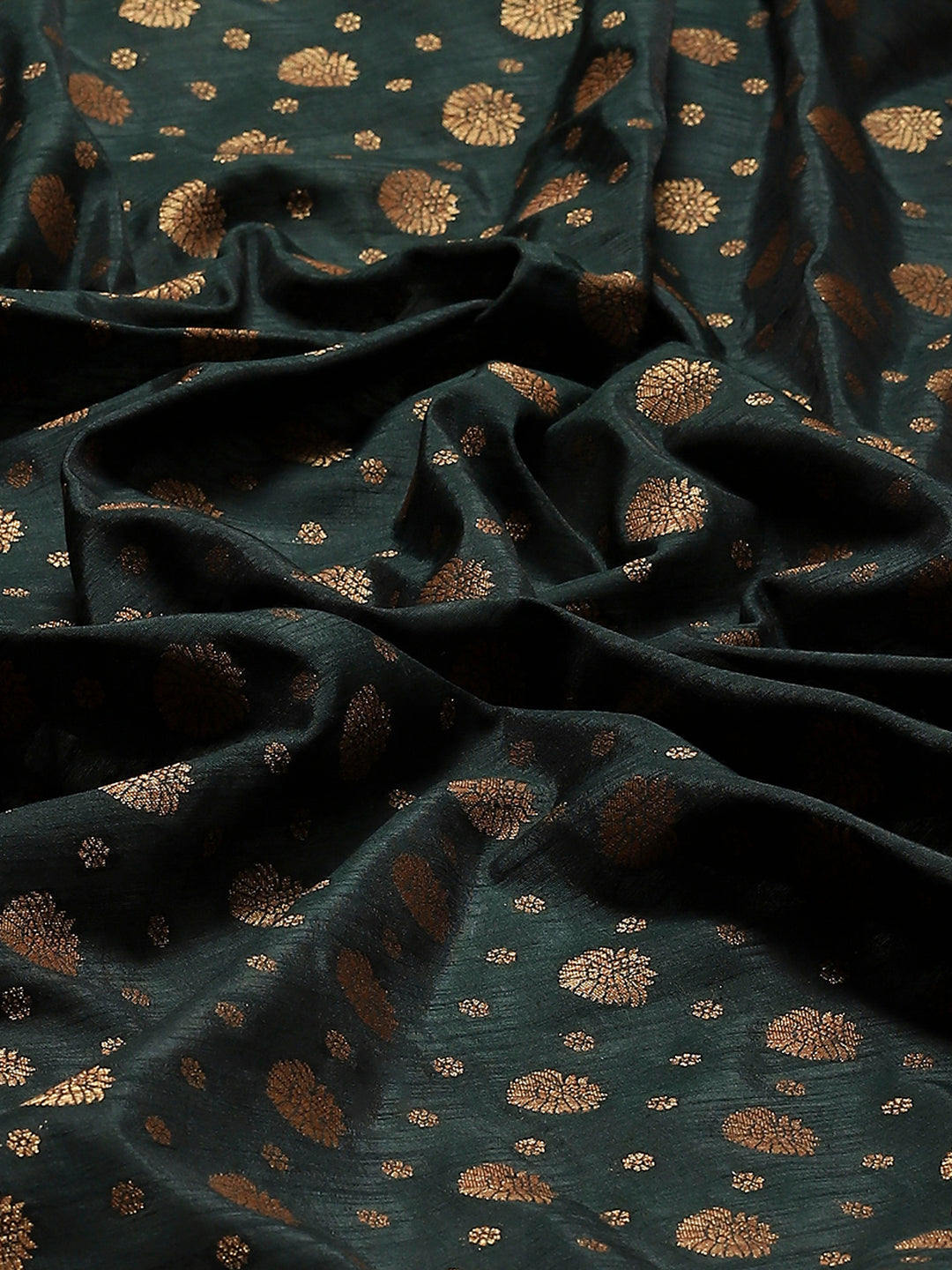 Zari Border Booti Art Silk Woven Saree