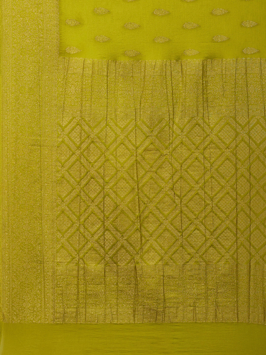 Woven Border Georgette Saree