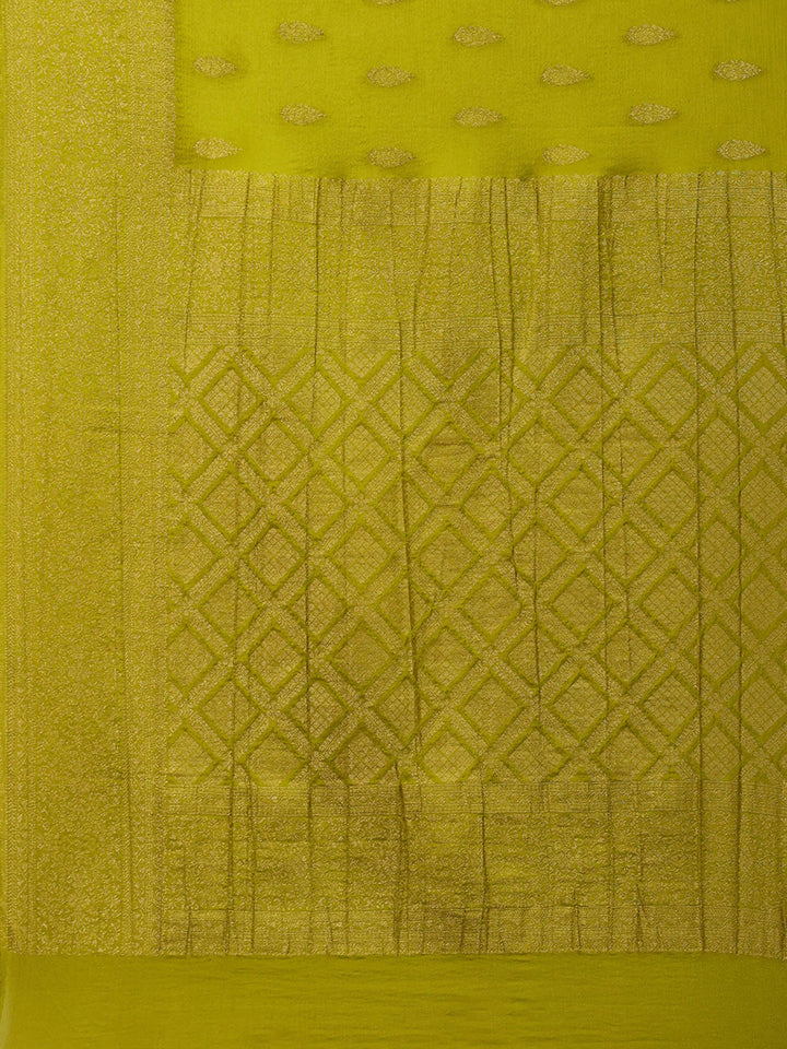 Woven Border Georgette Saree
