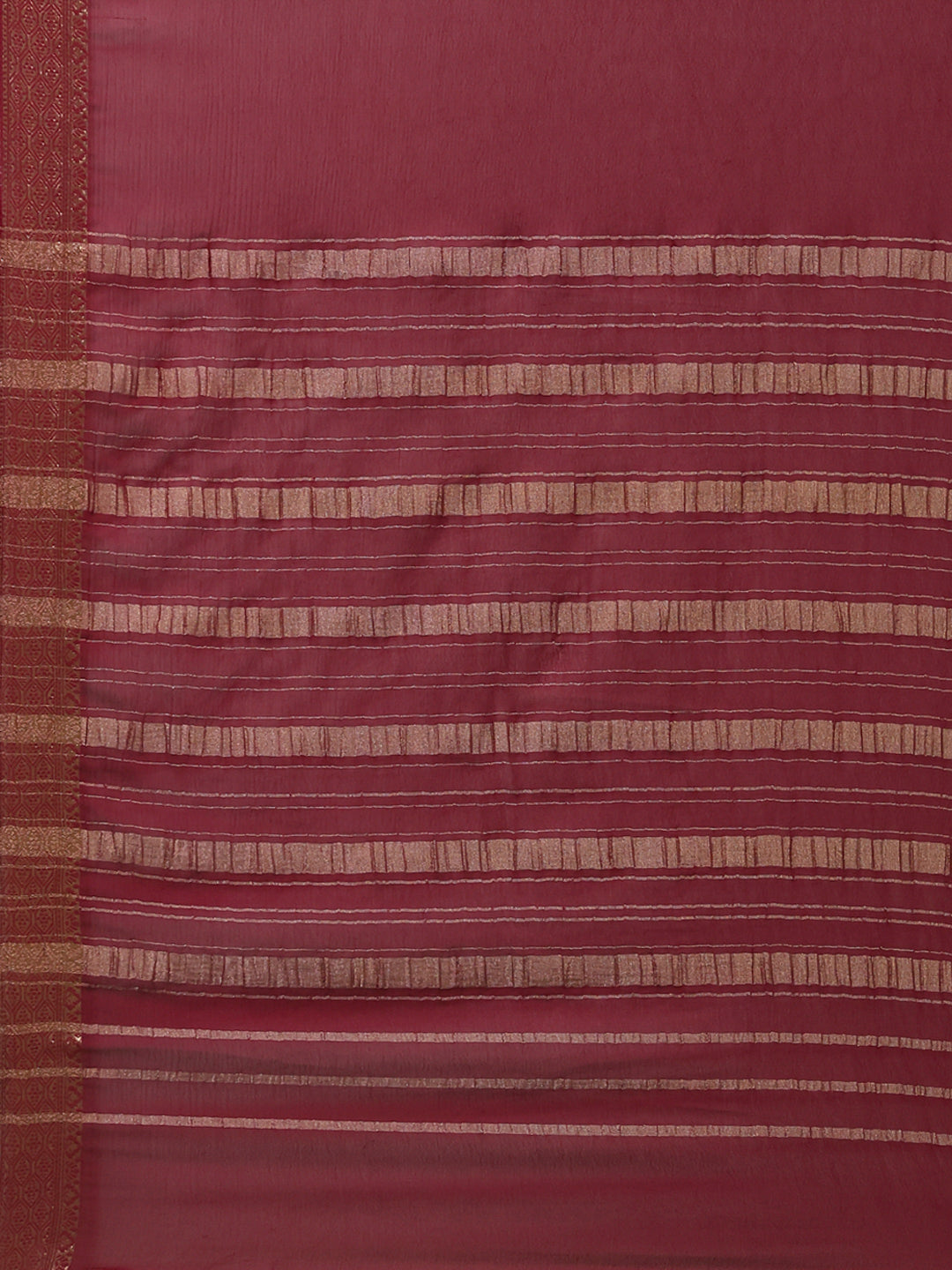 Woven Border Chiffon Woven Saree