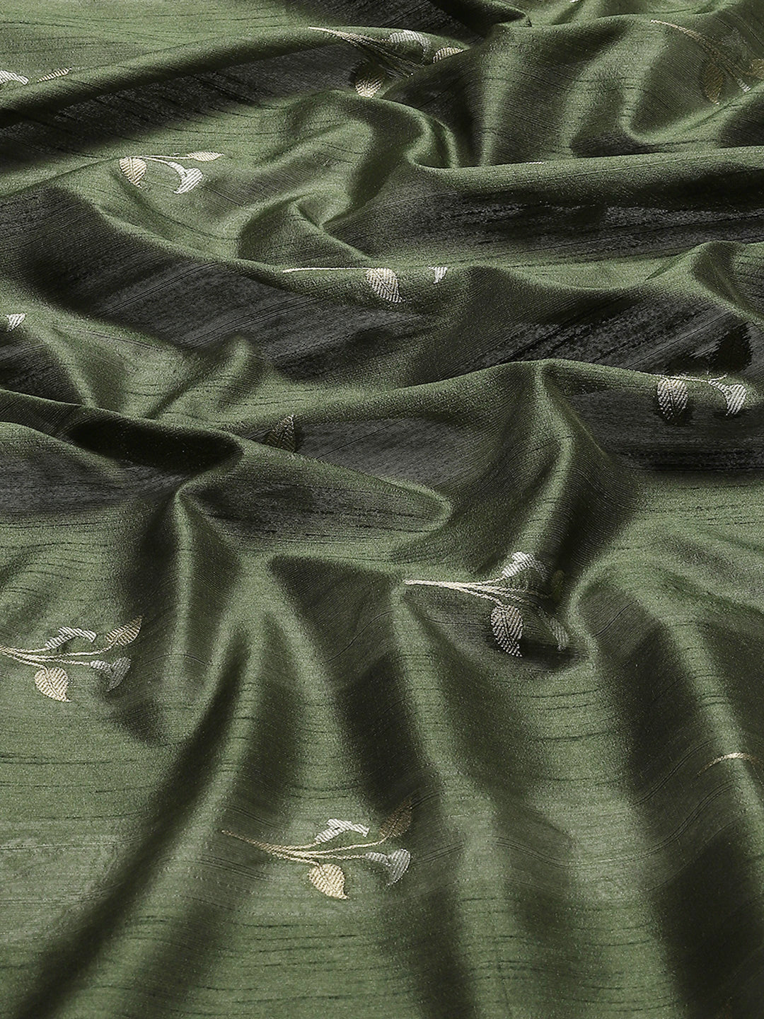 Woven Border Booti Art Silk Saree