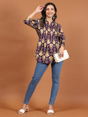 Printed Cotton Blend Kurta