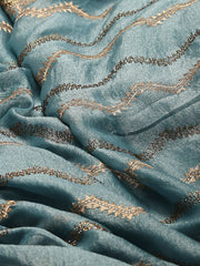 Embroidery Border Organza Saree