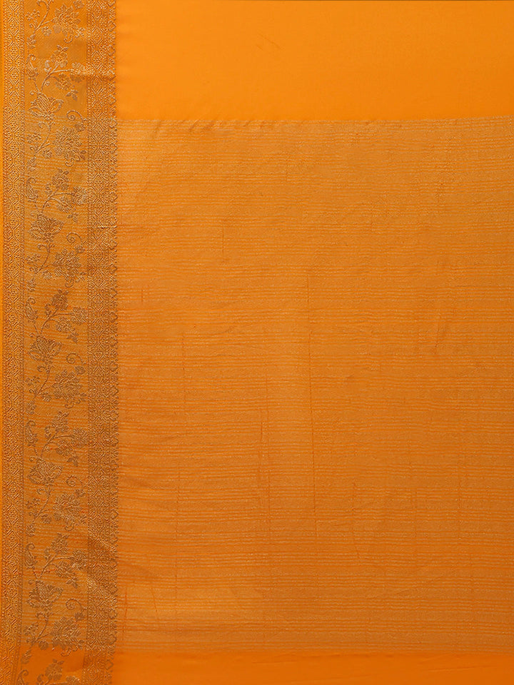 Woven Border Chiffon Woven Saree