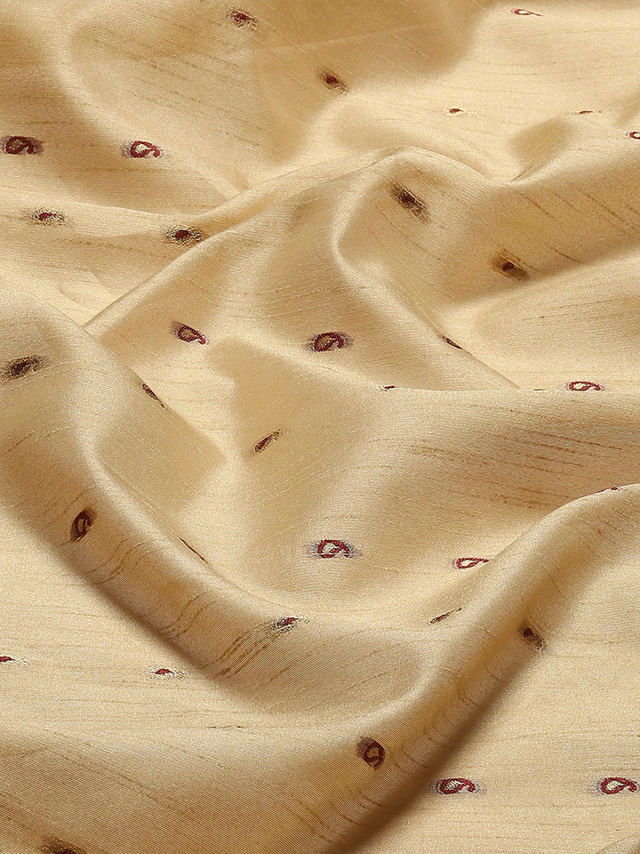 Woven Border Booti Art Silk Saree