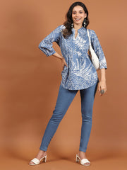 Printed Cotton Blend Kurta