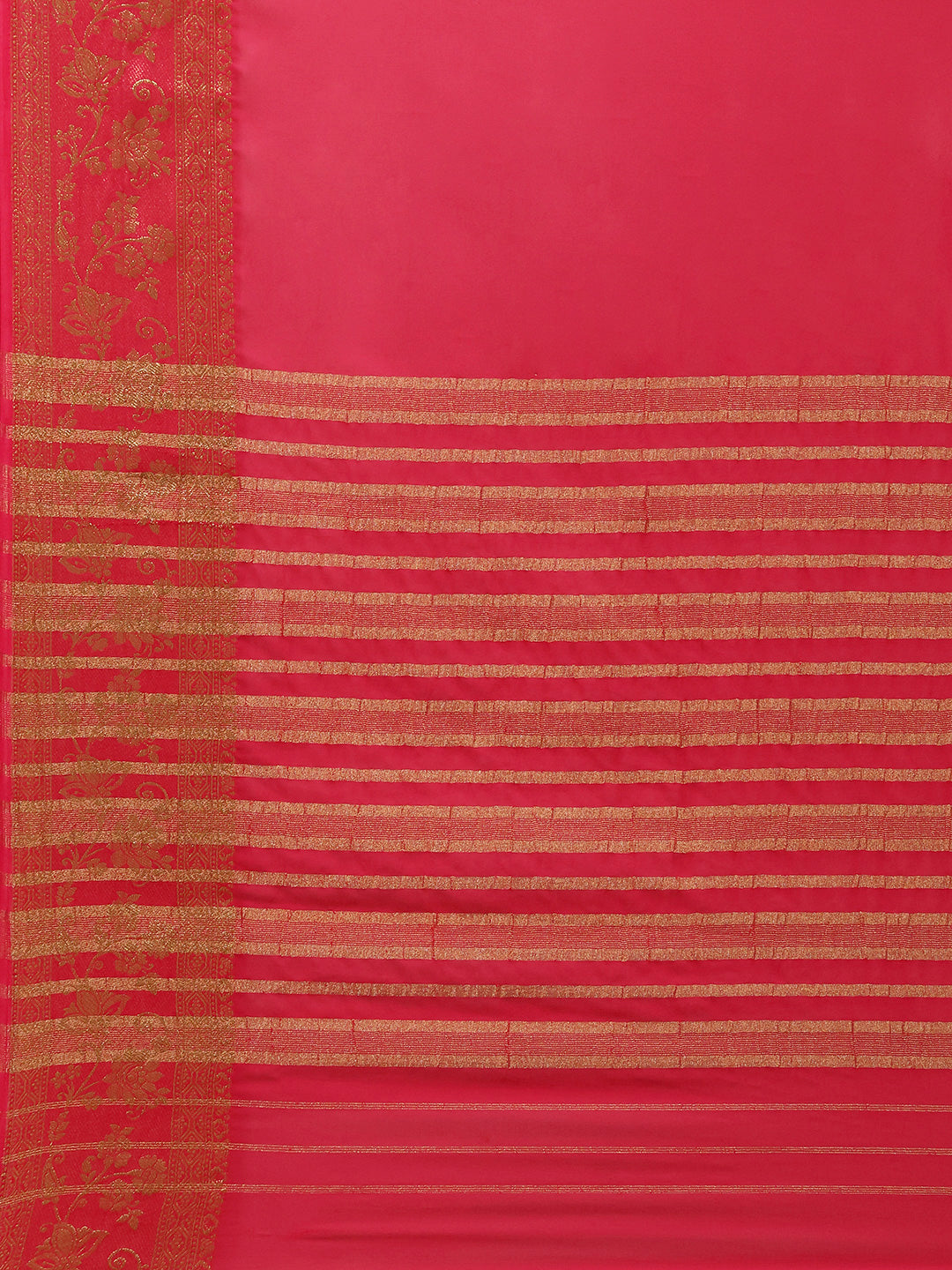 Woven Border Chiffon Woven Saree