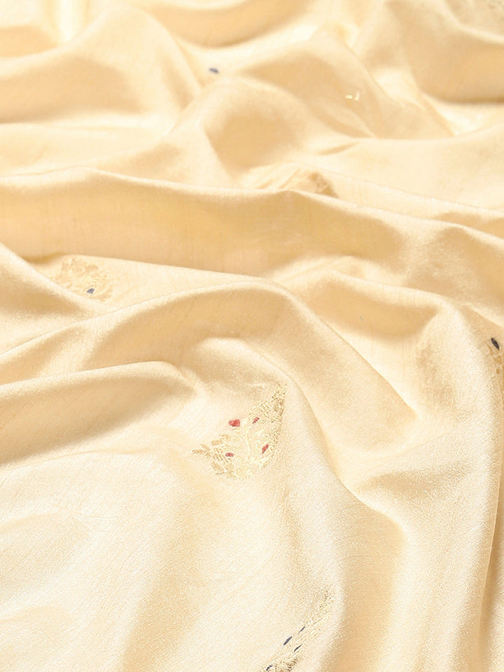 Zari Border Booti Art Silk Woven Saree
