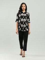 Printed Cotton Blend Shirt