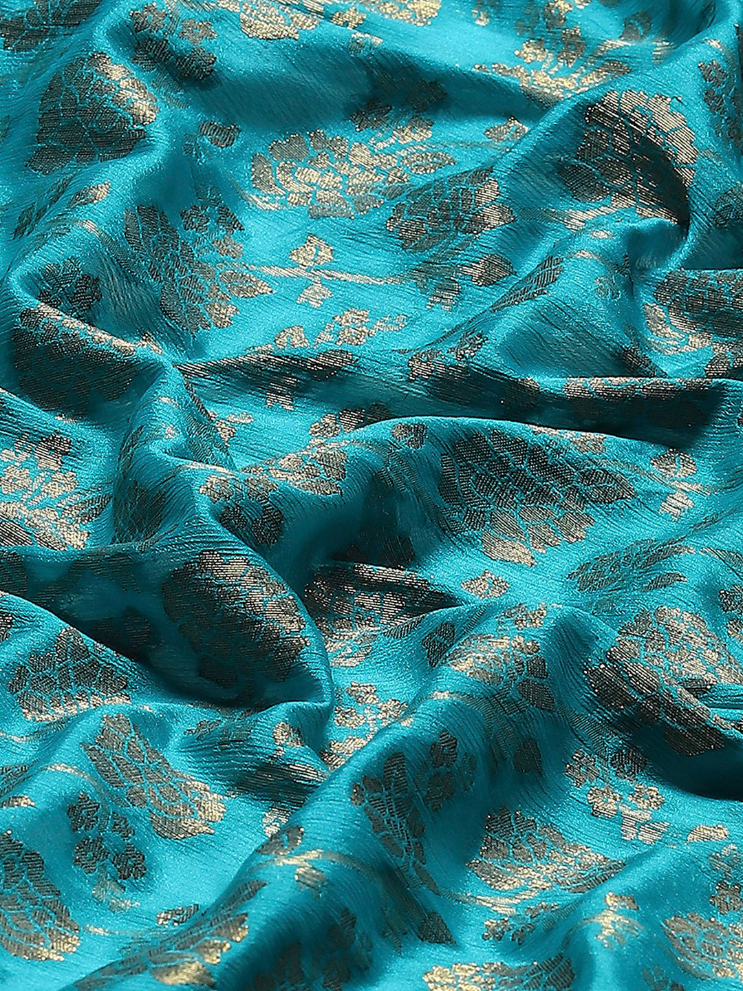 Zari Border Booti Art Chiffon Woven Saree