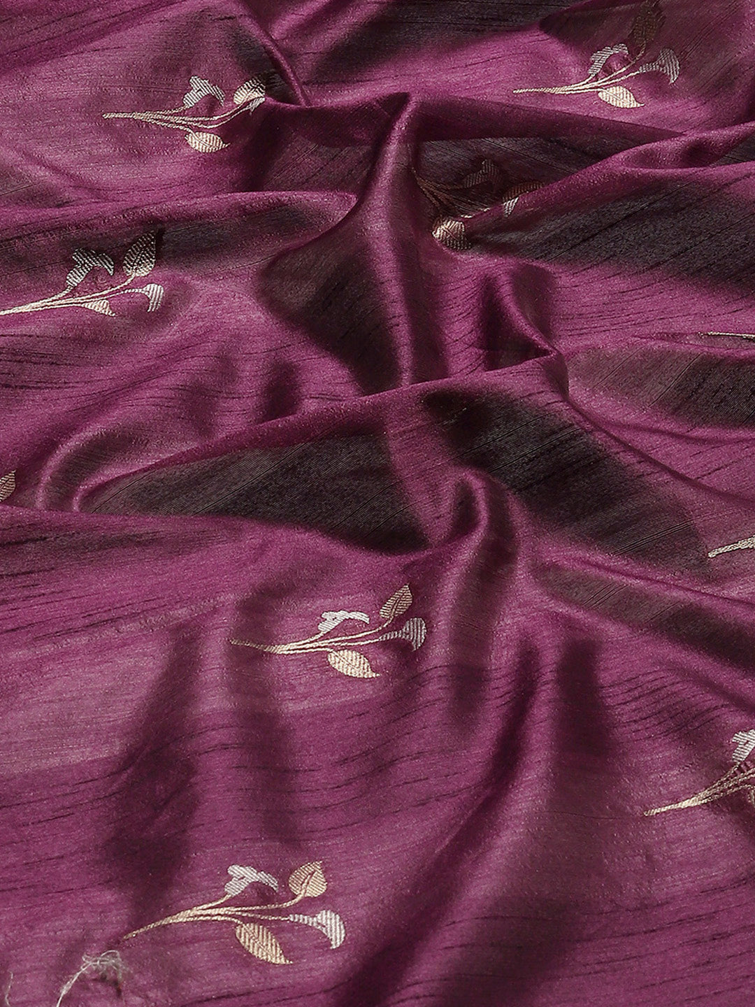 Woven Border Booti Art Silk Saree