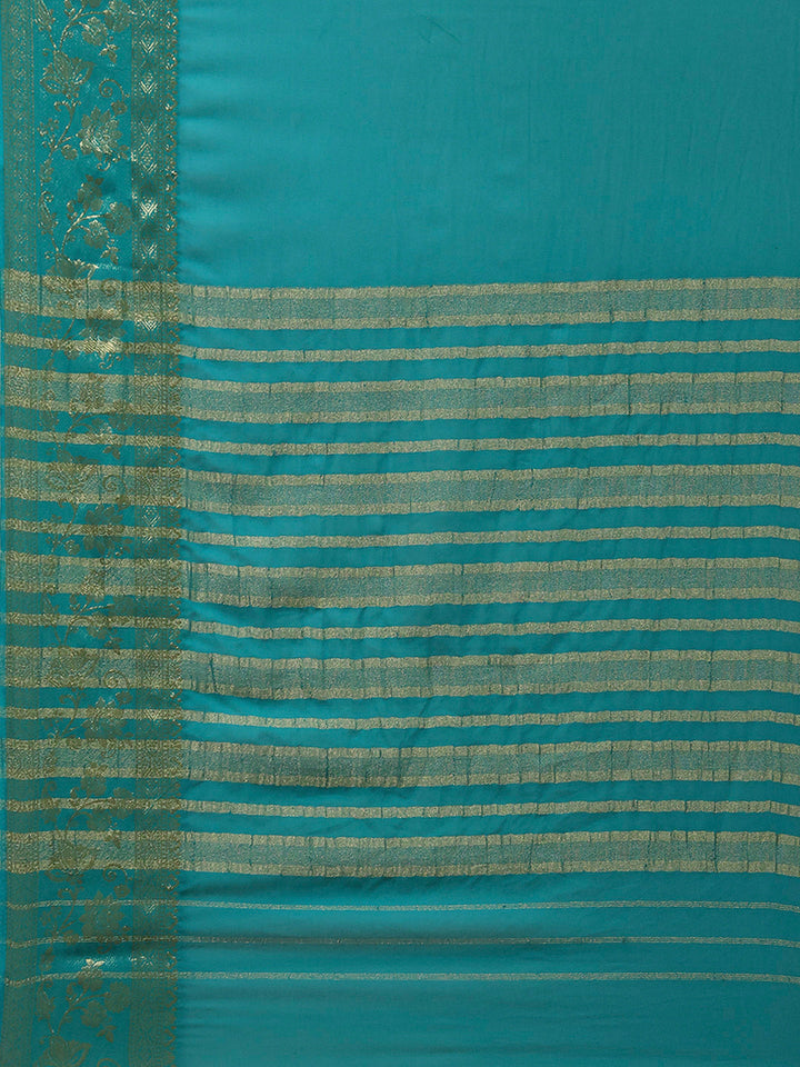 Woven Border Chiffon Woven Saree