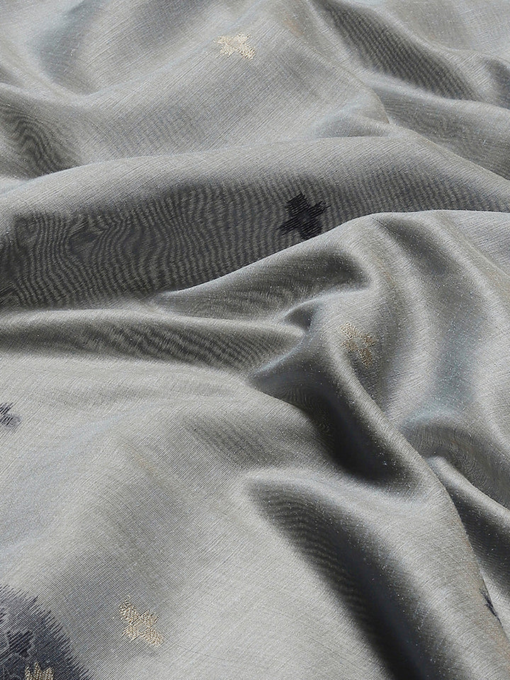 Woven Border Booti Art Silk Saree