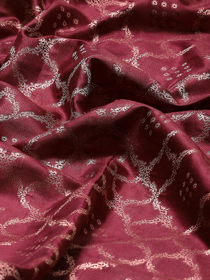 Zari Border Booti Art Silk Woven Saree