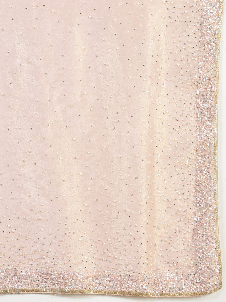 Sequence Embroidery Tissue Saree