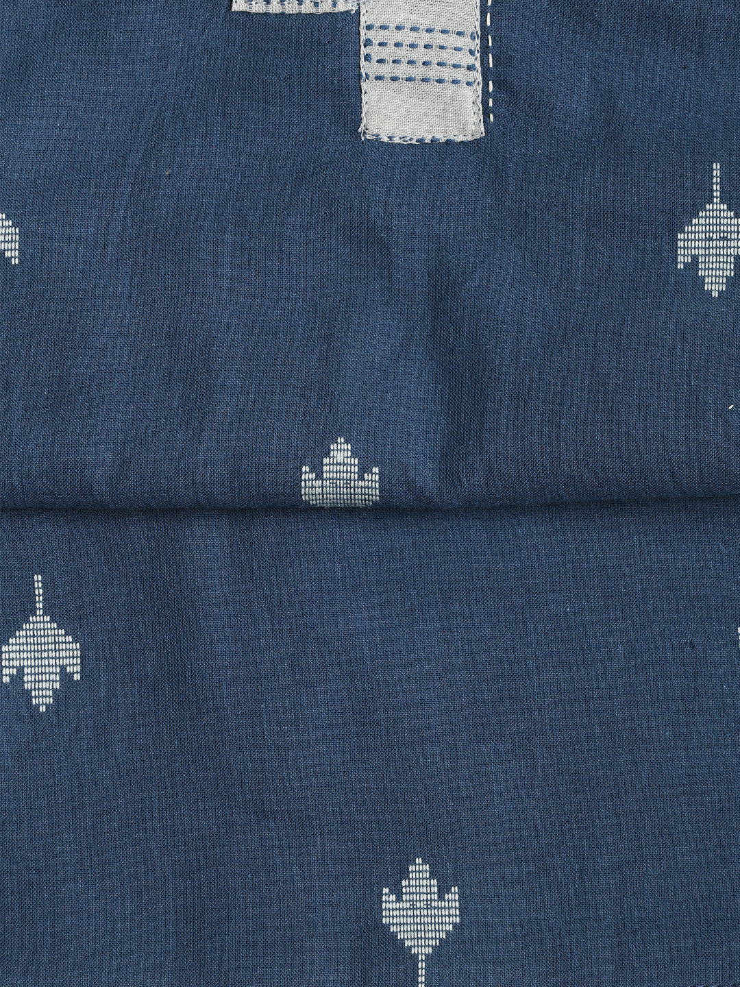Neck Embroidered Cotton Blend Unstitched Suit With Dupatta