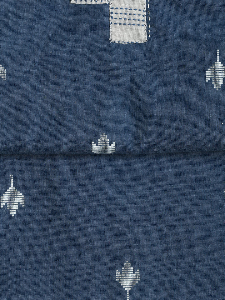 Neck Embroidered Cotton Blend Unstitched Suit With Dupatta