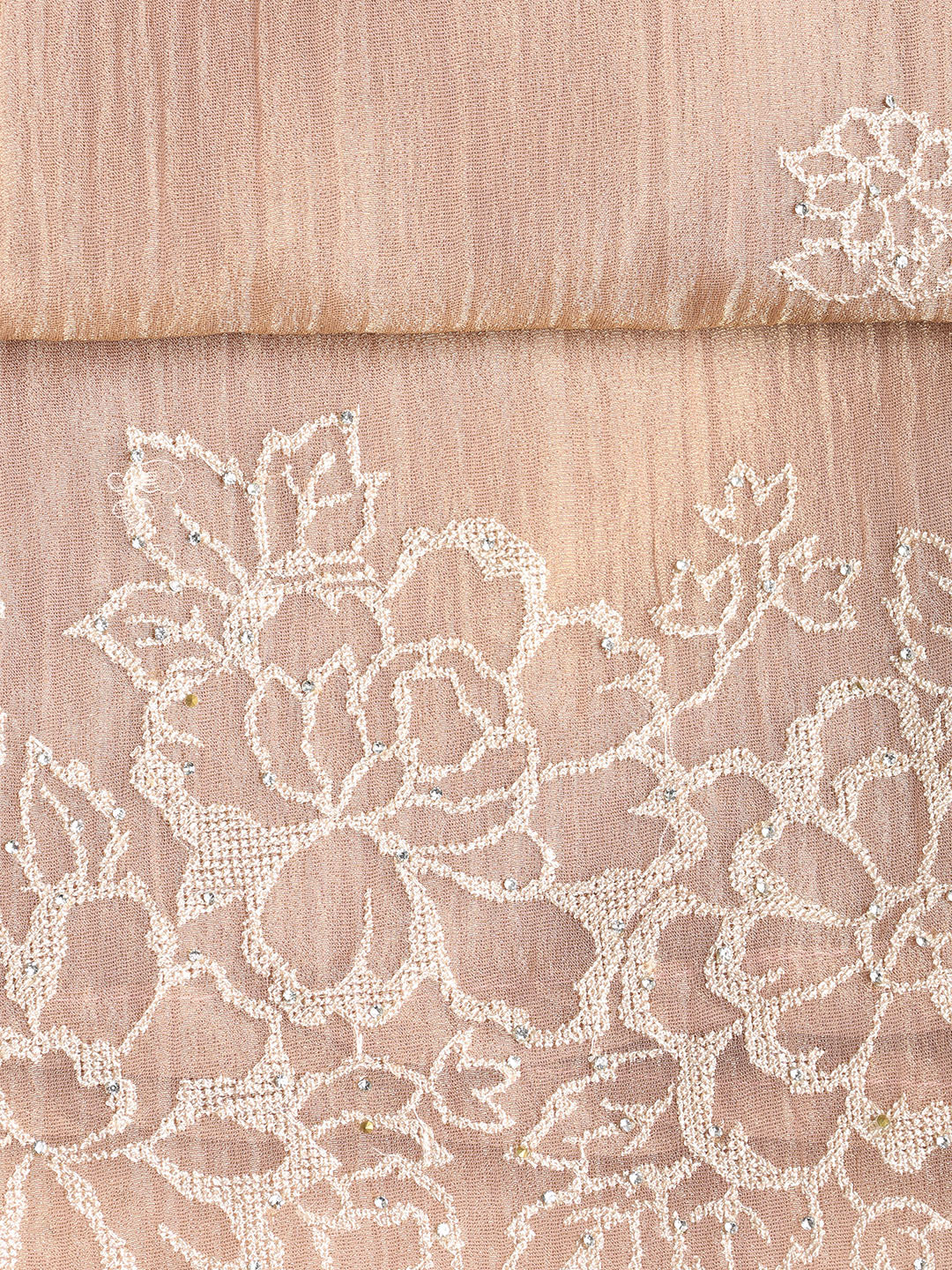 Embroidered Tissue Unstitched Suit With Dupatta