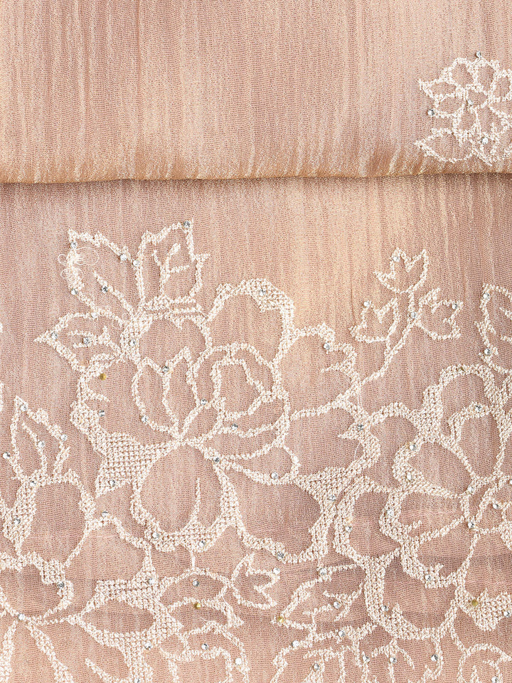Embroidered Tissue Unstitched Suit With Dupatta