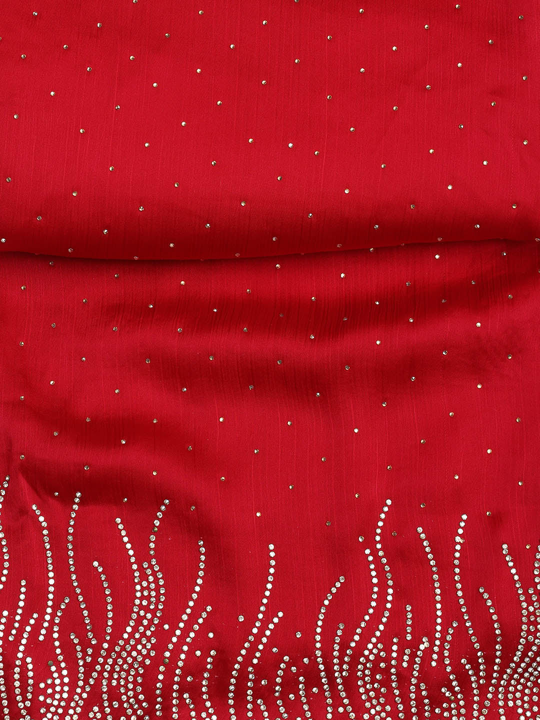 Sequins Work Chinon Unstitched Suit Piece With Dupatta