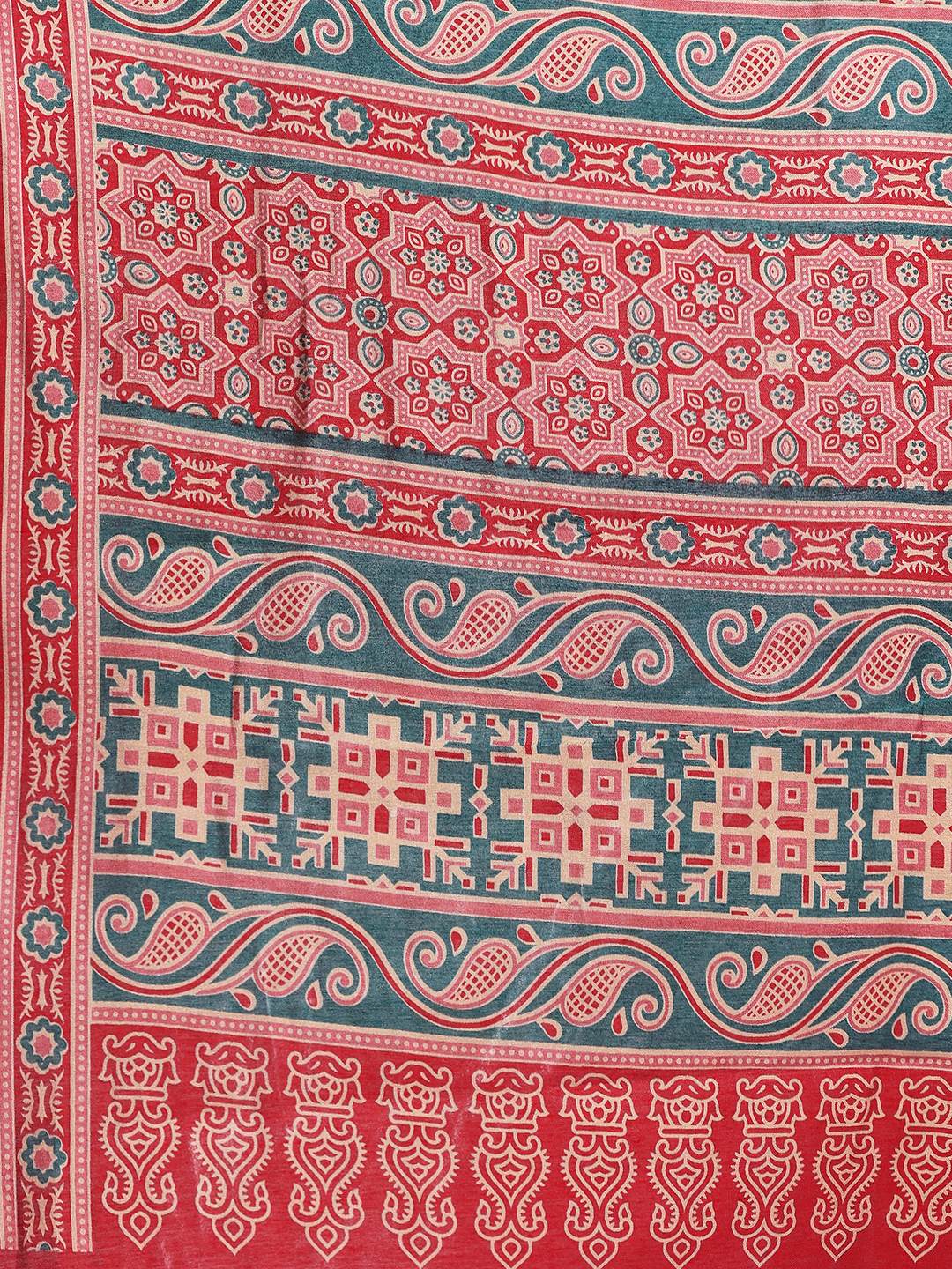 Digital Printed Art Silk Saree