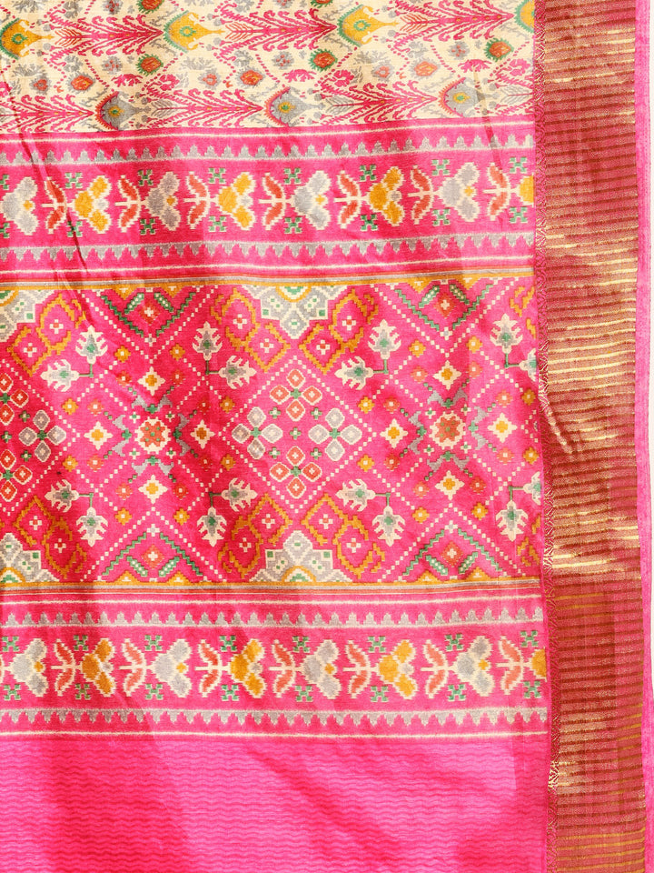 Digital Printed Art Silk Saree