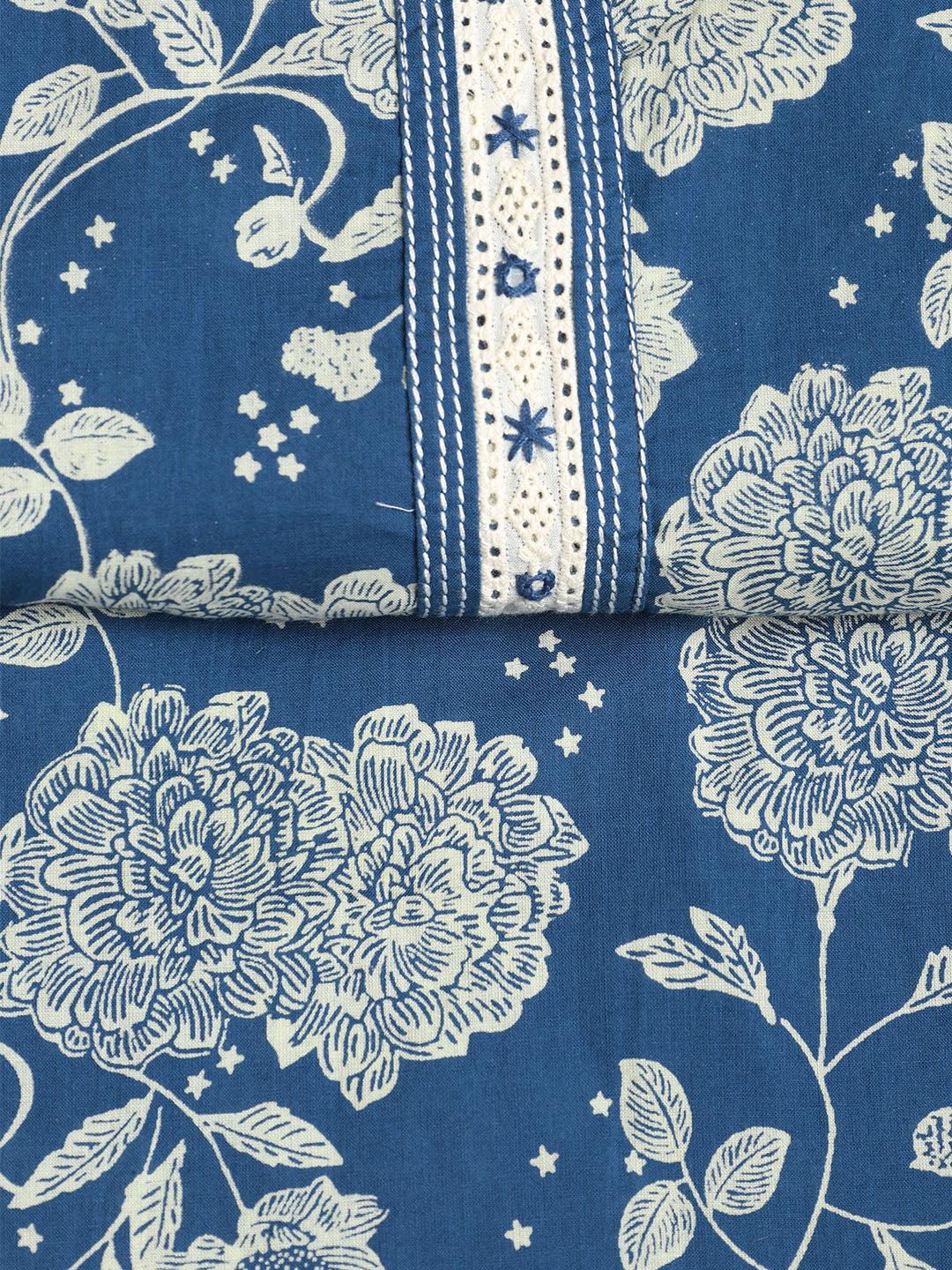 Printed Cotton Printed Unstitched Suit With Dupatta