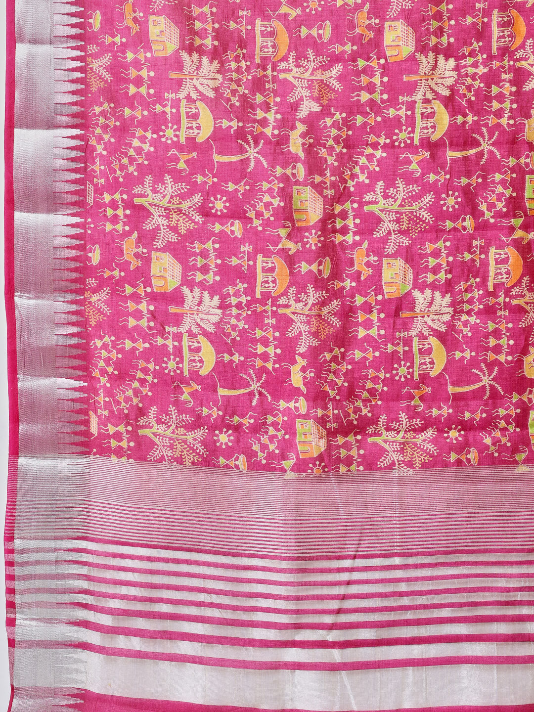 Digital Printed Art Silk Saree
