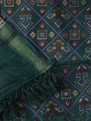 Printed Chanderi Unstitched Suit With Dupatta