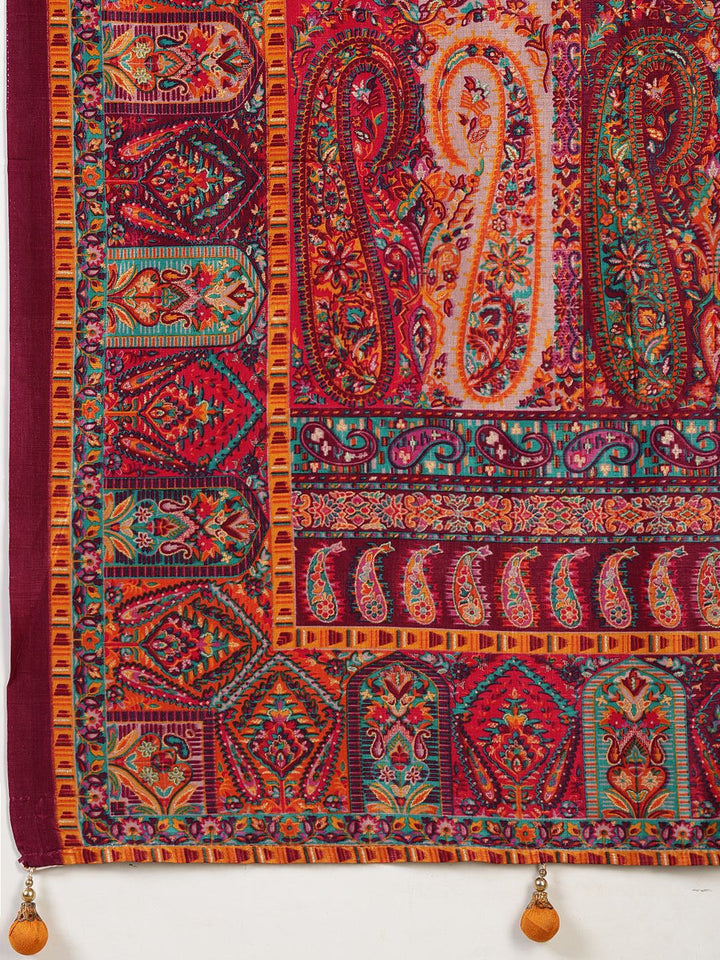 Digital Printed Art Silk Saree
