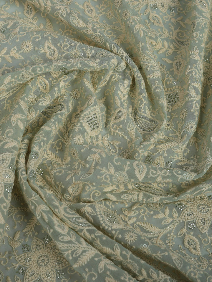 Embroidered Georgette Saree