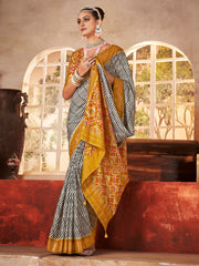 Digital Printed Art Silk Saree