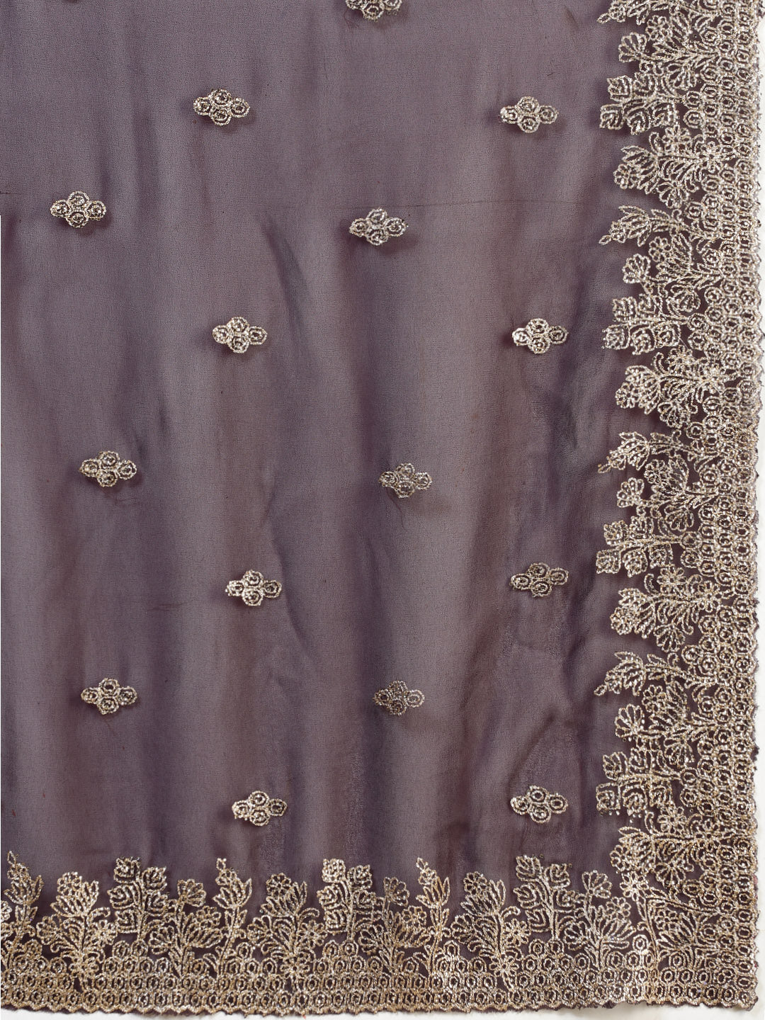 Zari Embroidered Georgette Saree