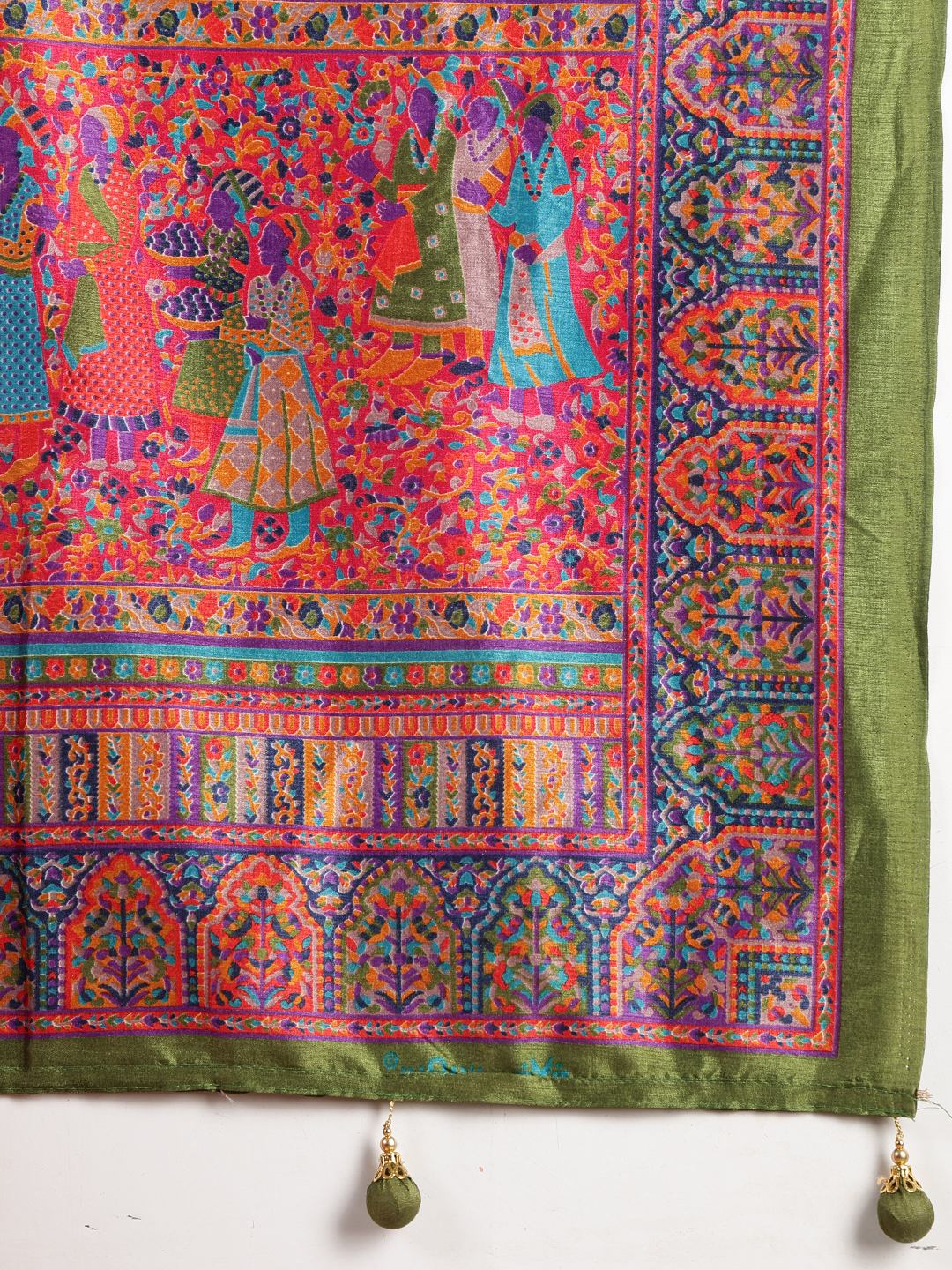 Digital Printed Art Silk Saree