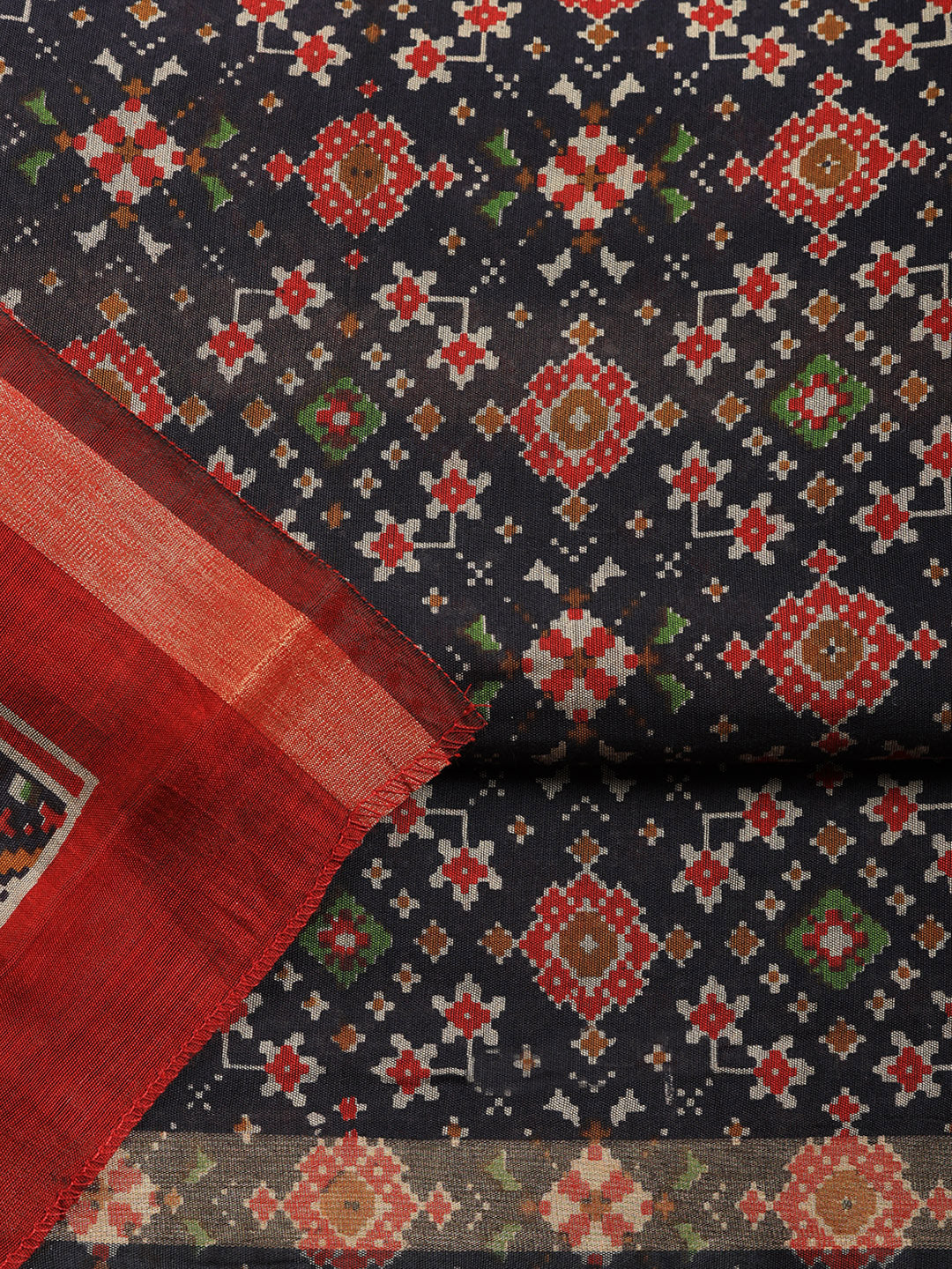 Printed Cotton Blend Unstitched Suit With Pant &amp; Dupatta